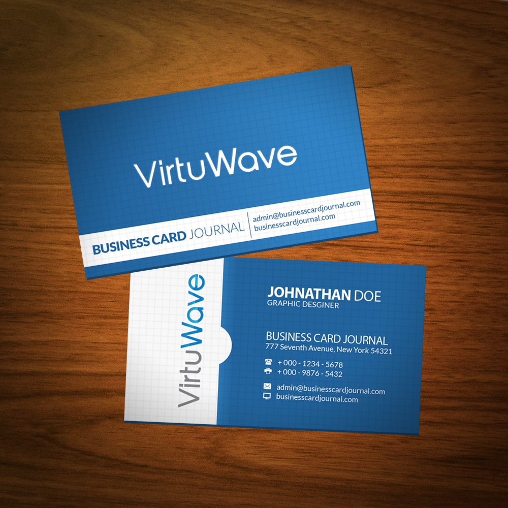 Download Real Versatile Technologies Virtuwave Business Card Mockup Real Versatile Technologies PSD Mockup Templates